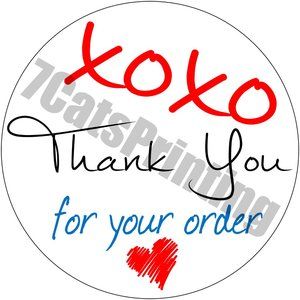 Thanks For Your Order Stickers